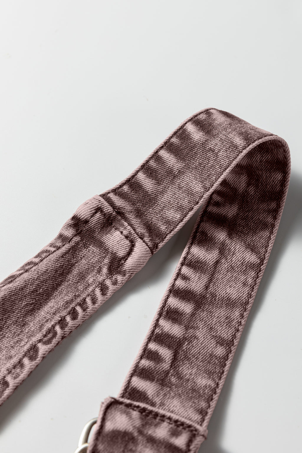 Goat Vintage Washed Denim V Neck Suspender Mini Dress