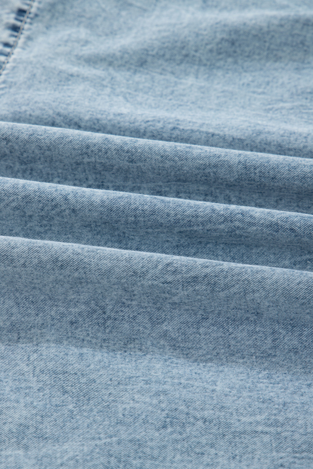 Dusk Blue Light Wash Tiered Flowy Overall Denim Dress