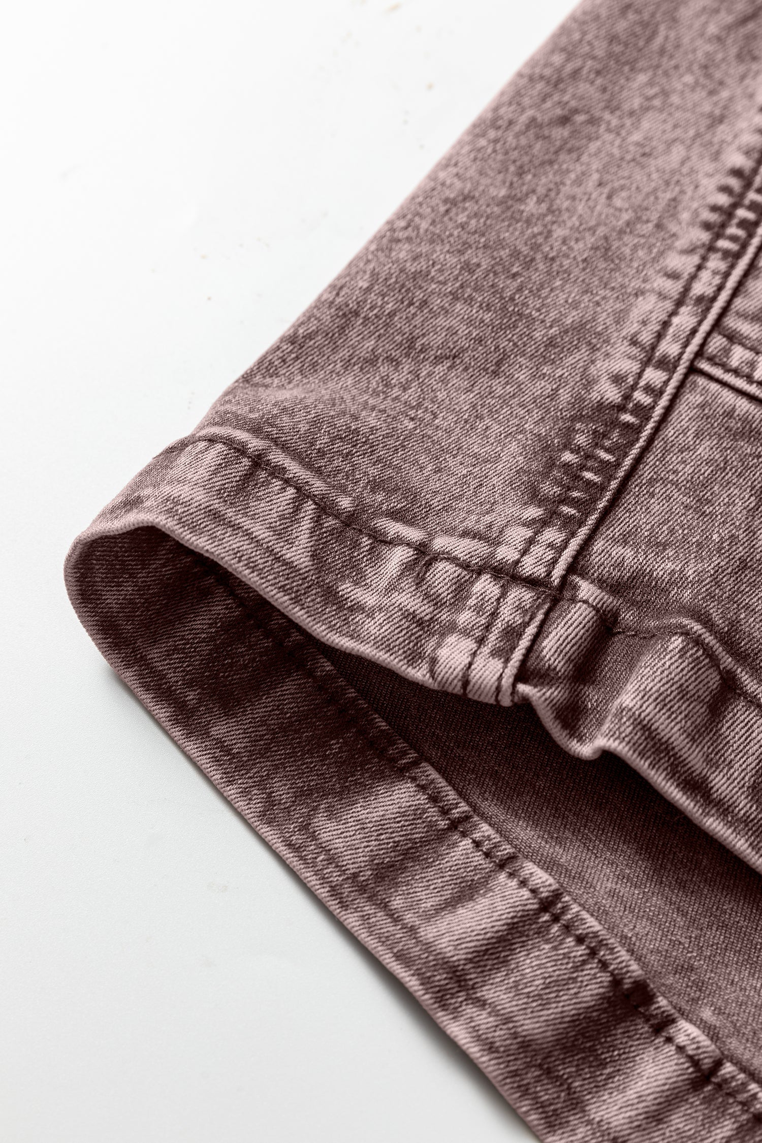 Goat Vintage Washed Denim V Neck Suspender Mini Dress